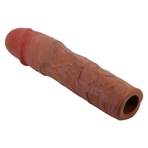 Насадка на пеніс Pretty Love Stevenson 20.5 см (коричневий) - фото 12