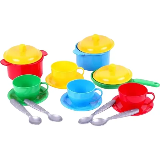 Игровой набор посуды Technok Toys "Маринка 1 ТехноК" (0687), 15 предметов