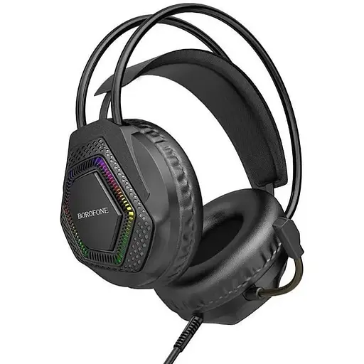 Наушники игровые Borofone BO105 Thunder gaming headphones черные - фото 1