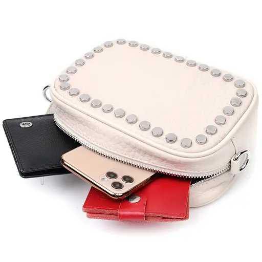 Жіноча шкіряна сумка Vintage 20х14х6,5 см 000275399 - фото 5