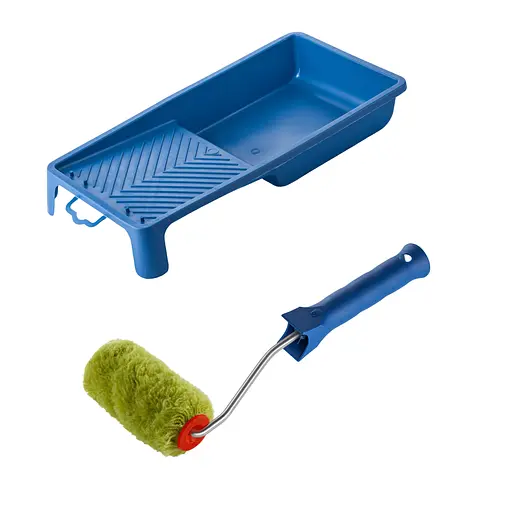 Валик "Сінтекс" 100х30 мм з ручкою та ванночка Polax (770-198) - фото 1