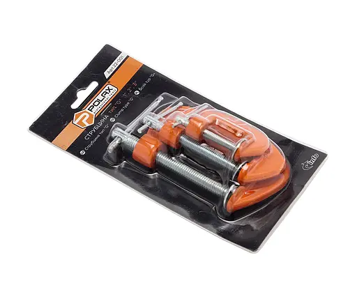 Набор струбцин Polax G-образная 1" 2" 3" (22-001) - фото 5