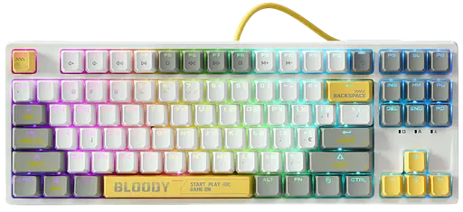 Клавиатура A4Tech S87 Bloody Energy RGB White - фото 3