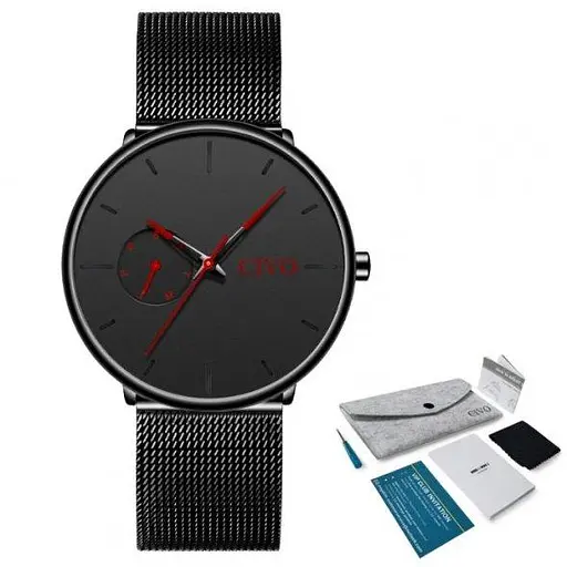 Чоловічий наручний годинник Civo Tower Red - фото 4