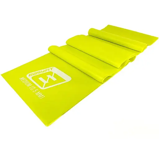 Эластичная лента-резинка EasyFit для пилатеса, фитнеса, йоги и реабилитации 0.5 мм Желтая (EF-1673-Y) - фото 1