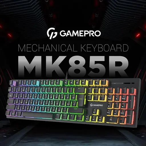 Клавіатура GamePro MK85R Red Switch RGB USB Black (MK85R) - фото 3