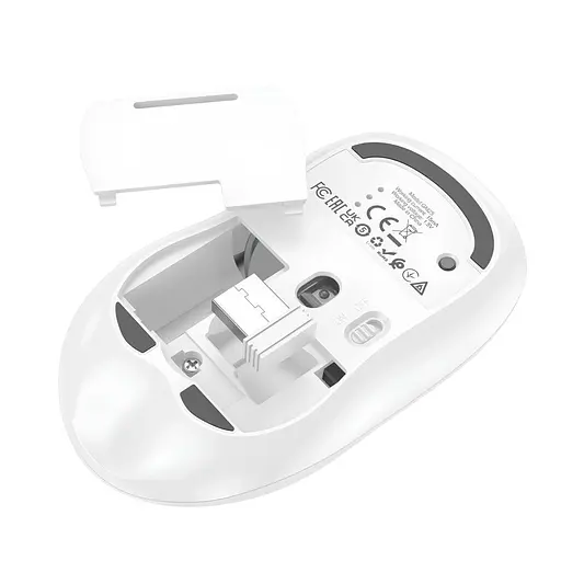 Миша Hoco GM25 Space White [136123] - фото 3