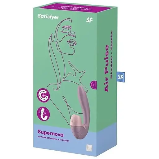 Вакуумный вибратор Satisfyer Supernova 2 положения ствола Розовый - фото 4