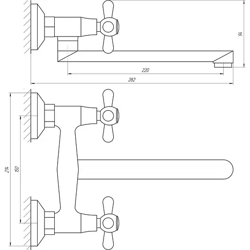 Змішувач для кухні Globus Lux GB Sharm-361-BRASS Хром - фото 4
