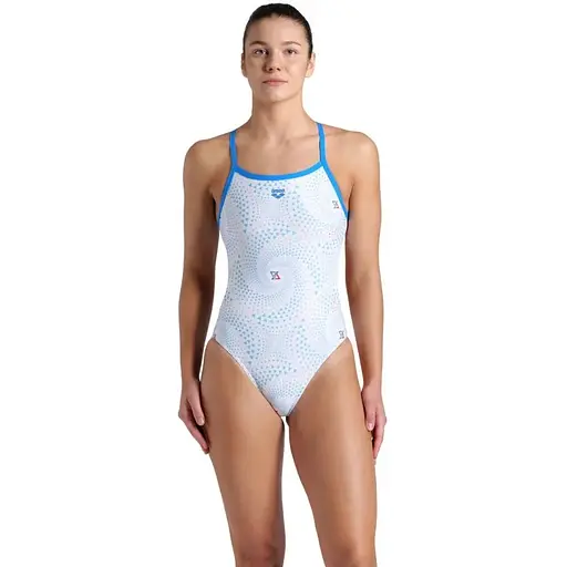 Купальник Arena Women`s Arena Fireflow Swimsui Methyl Blue/White XL (1097-008598-810 44) - фото 4