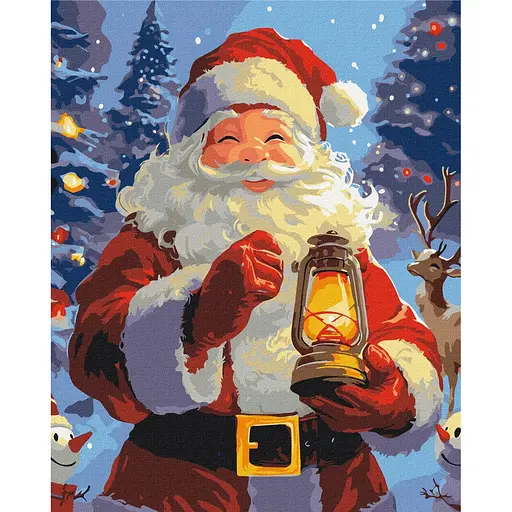 Картина по номерам на подрамнике Brushme Улыбка Рождества