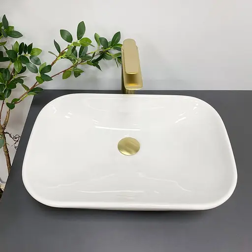 Умивальник VBI Pavia white накладний VBI-012605, Білий - фото 6