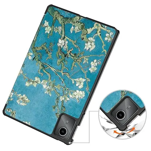 Чехол HardPrinted с рисунком Lenovo Tab M11 2024 TB330 TB331 Веточки миндаля - фото 5