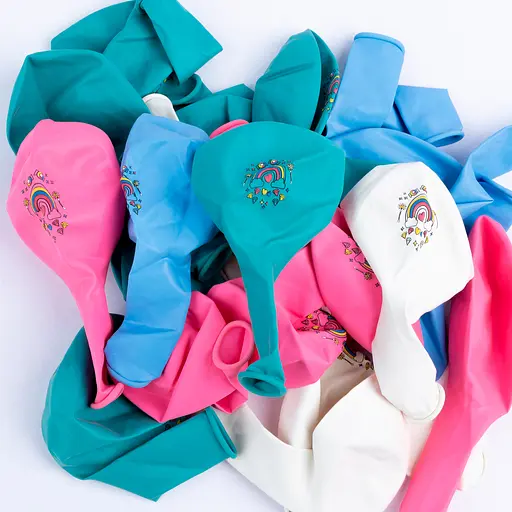 Шарик воздушный латексный с принтом 30 см (25) Радуга, IDEA7-PB-38 - фото 3