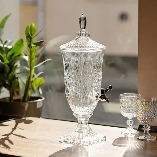 Лимонадниця Classic Crystal 2л з краном HP-19-295 глечик диспенсер для напоїв прозорий Yiwu HP-19-295 - фото 4