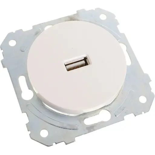 Розетка Brille біла WB-1USB wh (42-289) - фото 4