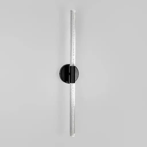 Настінний світильник з імітацією крапель води в чорному корпусі 60 см Line F Арт. W013/600 BK - фото 8