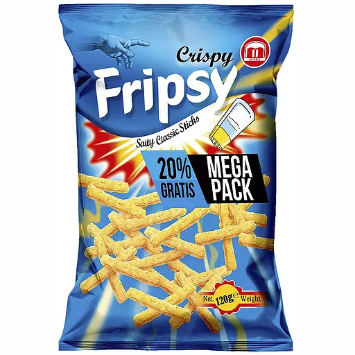 Чипсы Fripsy Мега пачка соленые 120 г
