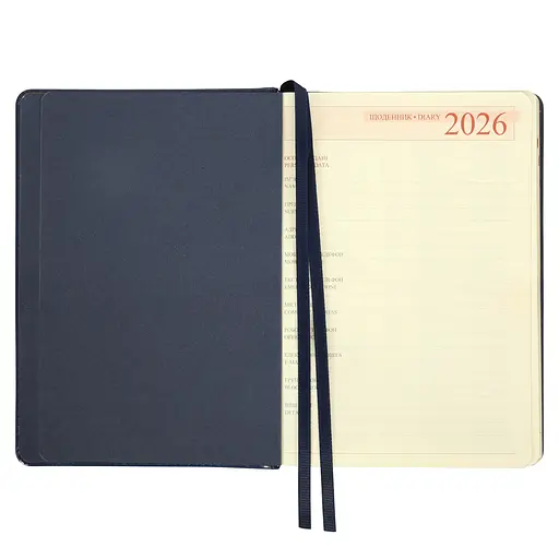 Дневник-деловая записная книжка А5 Leo Planner 2026 City синий 368 страниц (252666) - фото 3