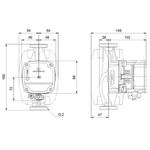 Циркуляційний насос Grundfos Alpha1 L 32-60 180 (99160590) - фото 5