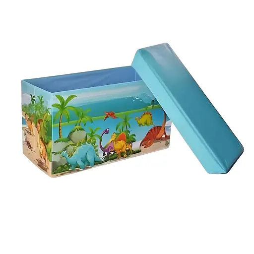Текстильний ящик для іграшок C 68851-2 складний з малюнком динозаврів 31 х 60 х 35 см - фото 3