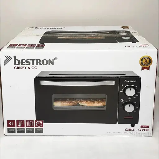 Духовка настільна Bestron AOV9, 800 Вт, 9 л, чорний - фото 5