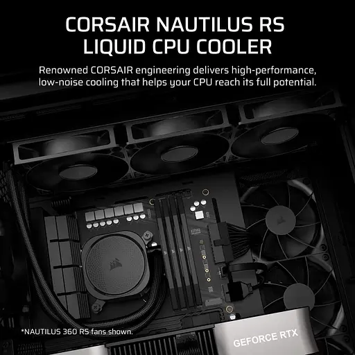 СВО Corsair NAUTILUS 240 RS Black (CW-9060088-WW) - фото 11