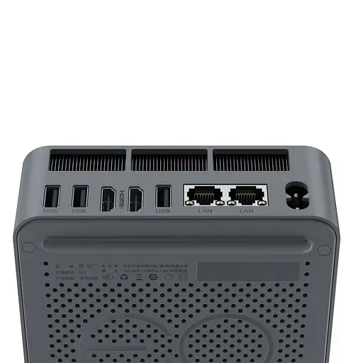 Неттоп Beelink EQR6 Black Ryzen 7 6800H 32Gb LPDDR5 500Gb SSD Radeon 680M 2xGLan 3xUSB 3.2 Type-C 2xHDMI Windows 11 Pro крепление VESA в комплекте (BLEQR66800H32500BK) - фото 4