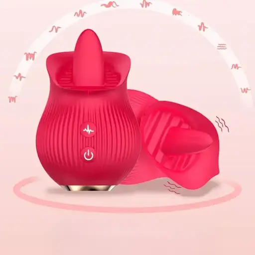 Стимулятор вибратор клитора I'MCUM Kiss & Lick Rose (7970379617735) - фото 6