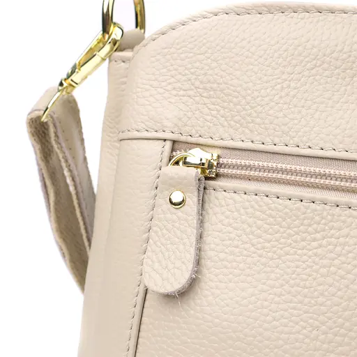 Женская кожаная сумка Vintage с тремя секциями 22.5х16.5х11.5 см sum0027556 - фото 5