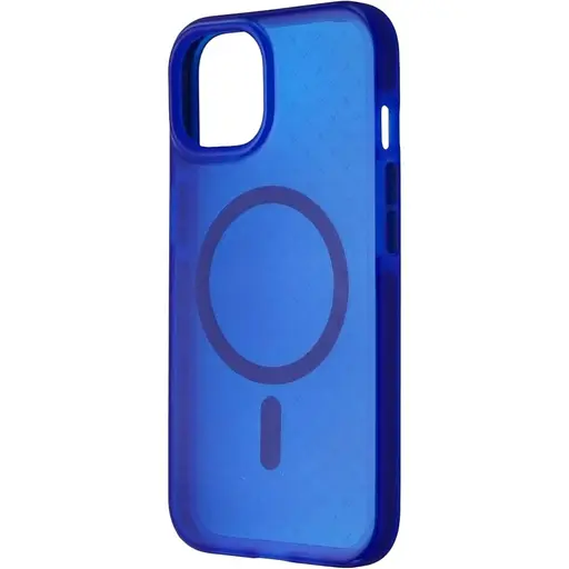 Оригинальный противоударный чехол Tech21 Evo Check MagSafe Blue для iPhone 13/14 (T21-9818)