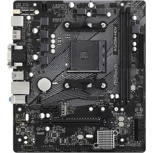 Материнская плата ASRock A520M-HDV Socket AM4