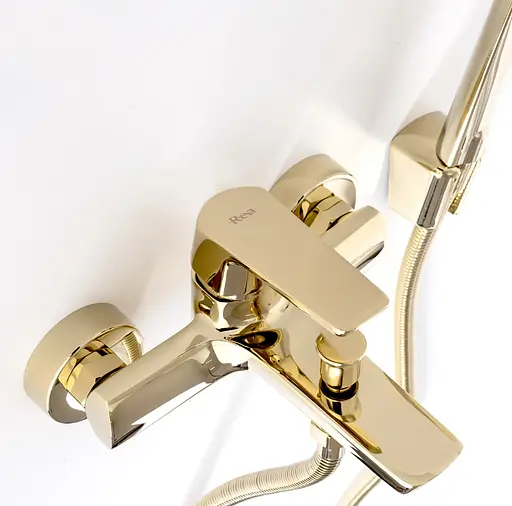 Смеситель для ванны Rea Rusel настенный gold REA-B2034 Золотой - фото 4