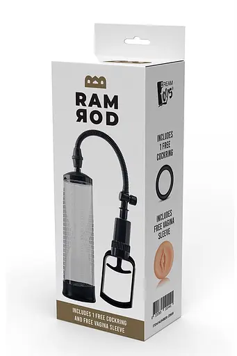 Вакуумная помпа DreamToys Ramrod Penis Pump Trigger 20 см прозрачный - фото 4