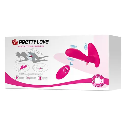 Вібратор Pretty Love Remote Control 10 см рожевий - фото 10
