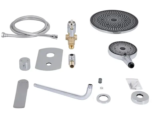 Душова система універсальна Qtap Slavonice Chrome прихованого монтажу QTSLA113CRM45898 - фото 9