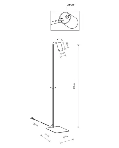 Торшер Nowodvorski 7711 Mono - фото 2