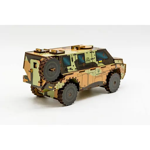 Деревянный 3D конструктор Бушмастер PuzzleOk 139-0209 139 деталей - фото 4