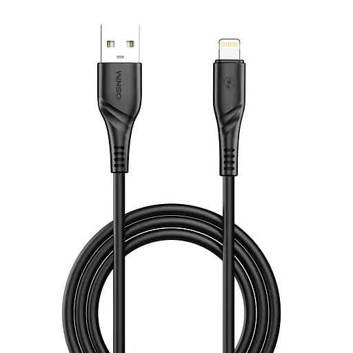 Кабель Winso Pro USB to Lightning PVC 2м черный(221202B) - фото 1