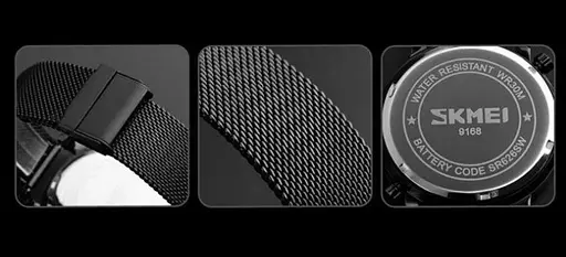 Мужские наручные часы Skmei Moon 9168 Белые - фото 6