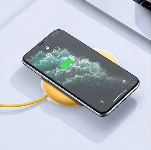 Бездротовий зарядний пристрій Baseus Jelly Wireless Charger 15W Yellow (WXGD-0Y) - фото 3
