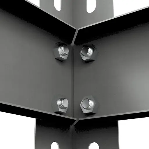 Металевий стелаж Emby Light Series (розмір 1500х900x450мм) 4 полиці ДСП до 100кг Оцинкований - фото 4