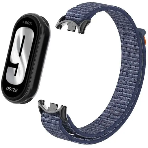 Ремінець Amazfeel для фітнес-браслета Mi Band 8 та 9 нейлоновий синій