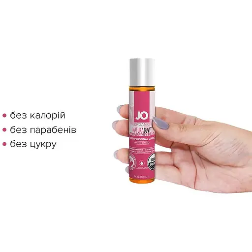 Смазка на водной основе System JO Naturalove Strawberry (30 мл) - фото 2