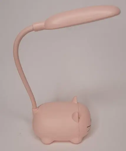Настільна акумуляторна лампа у вигляді котика HI-23 рожева - фото 3