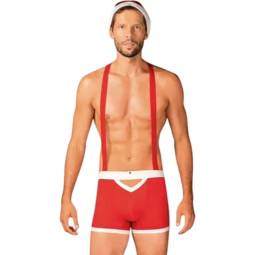 Чоловічий еротичний костюм Obsessive Санта-Клауса Obsessive Mr Claus S/M