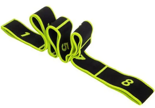 Еспандер стрічковий EasyFit Medium (M) 90х3 см гумка з петлями для розтяжки, фітнесу та тренувань Зелений (EF-1682-GN) - фото 4