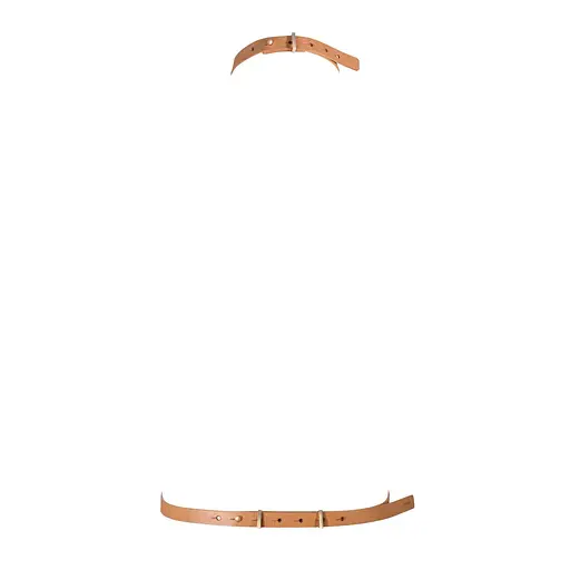 Портупея Bijoux Indiscrets MA - I Harness Brown, екошкіра, дуже стильна - фото 2