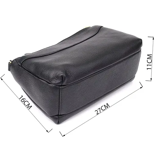 Классическая женская сумка Vintage с жестким дном из натуральной кожи 27х16х11 см sum0027515 - фото 3