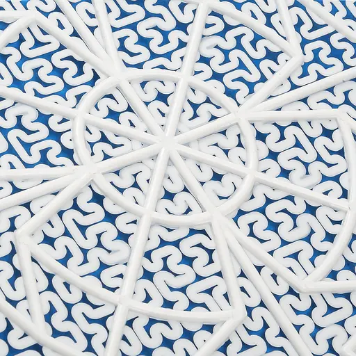 Дренажний килимок підкладка для сироробства сиру полімерний білий 20х20 см, Kitchette Білий 85283 - фото 7